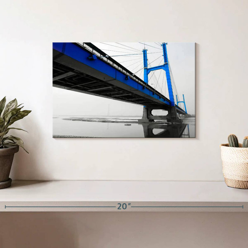 Lilie Suspension Bridge en bleu, H 8 po x l 12 po