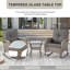 Ensemble de chaises berçantes en osier avec table d'appoint Esquer-689118809-689118804