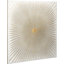 White And Gold Metal Sunburst - No Frame Print on Metal
