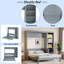 Lit escamotable avec bureau et tablettes Murphy-819987288-819987289