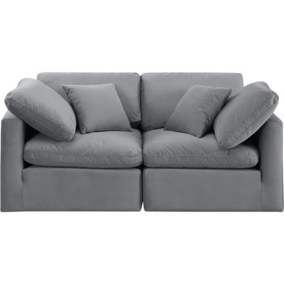 Itala 70'' Velvet Loveseat