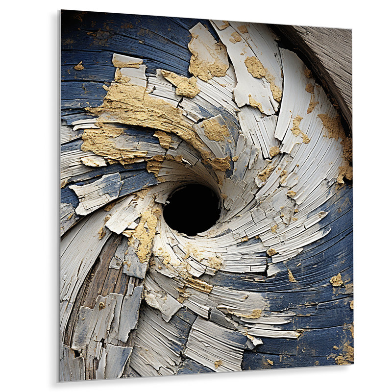 «Abstract Graceful Woodland Charm II», reproduction d'art murale abstraite en métal, H 20 po x l 12 po x P 1 po