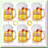 12-Pack Double-Sided Glitter Paper Table Topper Cut-outs