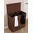 BirdRock Tall Laundry Hamper with Lid and 2 Removeable Bags - Double 13Gal Collapsible Dirty Laundry Basket (Brown)-420946541