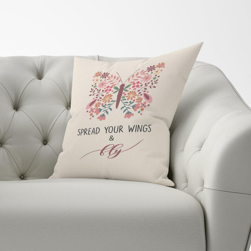 Caffrey Floral Square Cushion