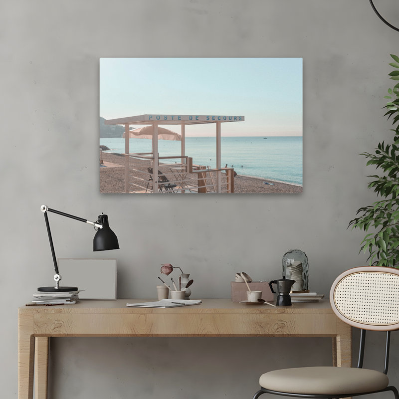 Art numérique - Riviera Beach - coquillages côtiers et corail, photographie, réalisme, art de plage, H 16 po x l 24 po