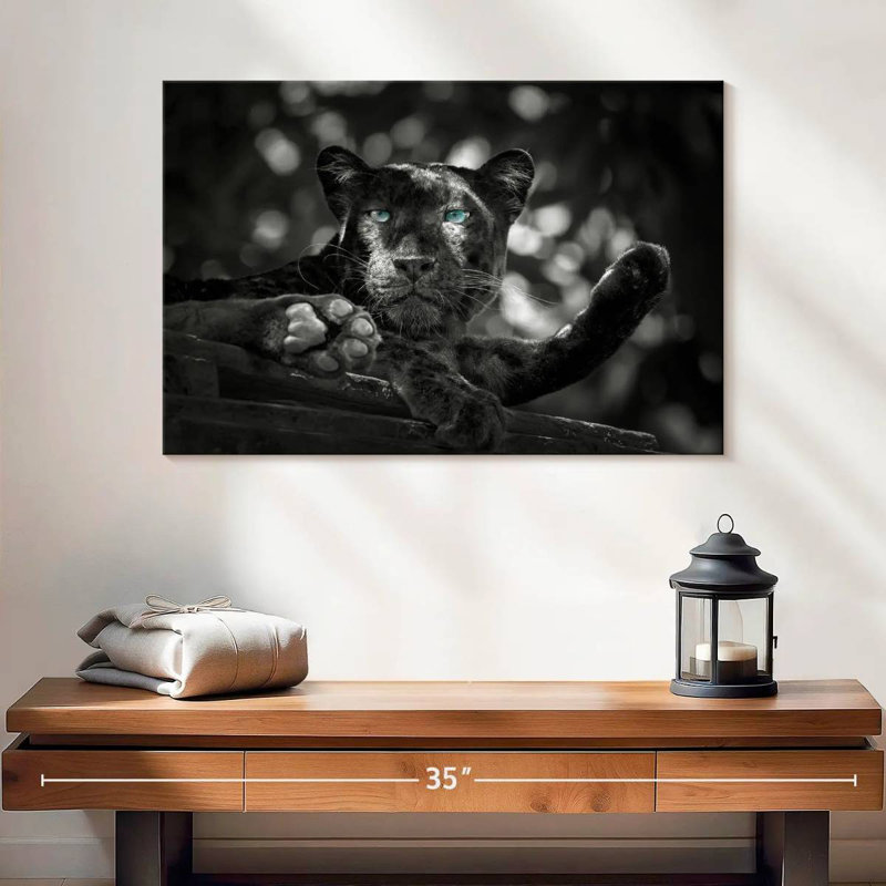 Brampt Blue Eyed Leopard Pop, 20" H x 30" W