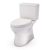TOTO Glaston 1G Two-Piece Elongated 1.0 GPF WASHLET+ and Auto Flush Ready Universal Height Toilet with SS124 SoftClose Seat, Ebony - MS472124CUF#51