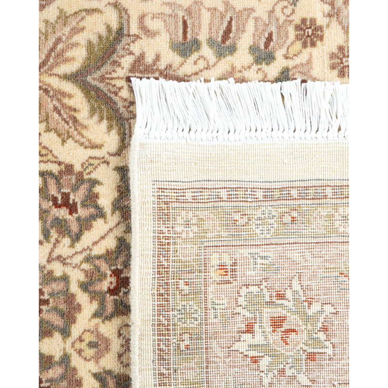 Hayner One-of-a-Kind Hand-Knotted New Age 7'1" Round Wool Area Rug in Brown/Beige