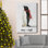 «Merry And Bright Penguin», toile tendue avec châssis - Prêt à accrocher