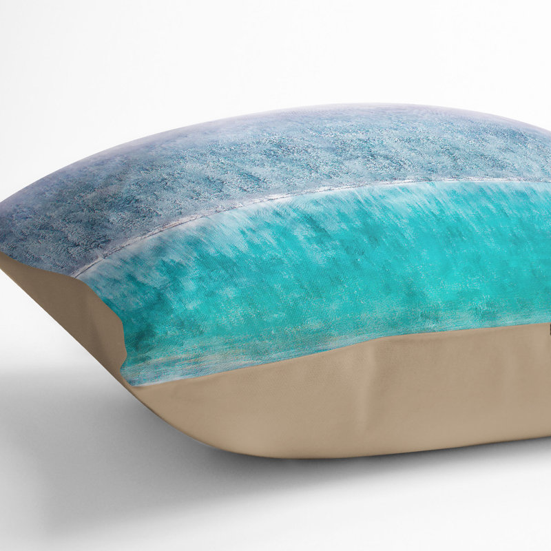 Sketch of Lake Louise Cushion with Filling, 55cm H x 55cm W x 20cm D, Stone