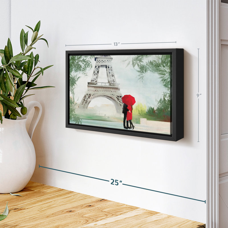 Impression sur toile «Tropical Paris Romance», H 9 po x l 13 po
