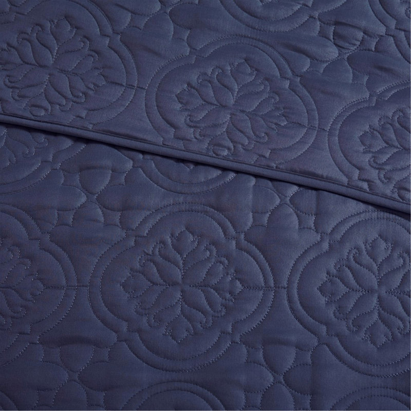 Ensemble de couvre-lit réversible 3 pièces, surdimensionné et hypoallergénique pour très grand / très grand californien, microfibre douce avec matelassage en médaillon