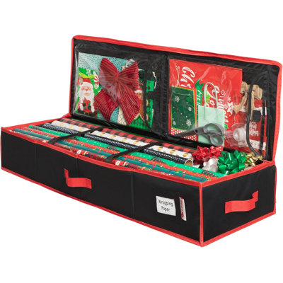 Wrapping Paper Storage Container. Fits Up To 27 Rolls 1.37" Diam.