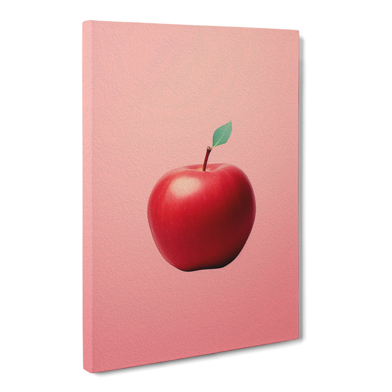 Apple Minimalism - Wrapped Canvas, 76cm H x 50cm W x 3cm D