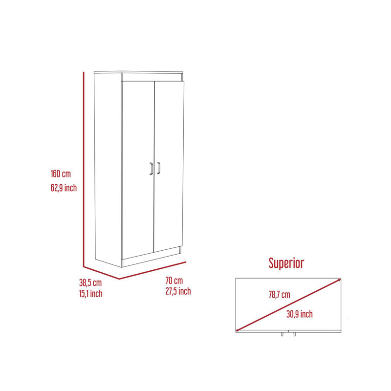 Cherry Hill 5-Shelf Pantry Cabinet