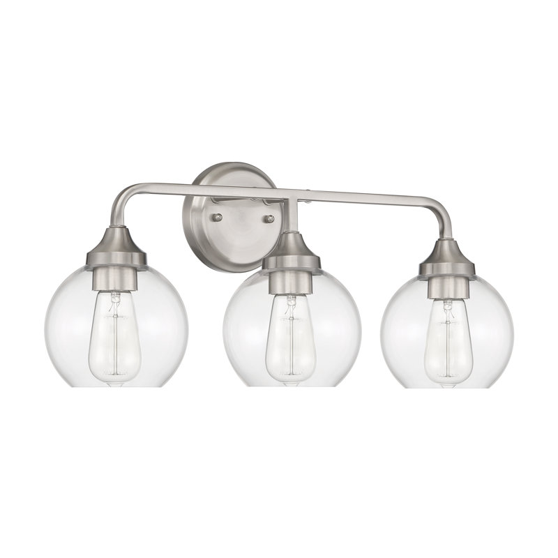 Glenda 3 - Light Vanity Light, Brushed Nickel