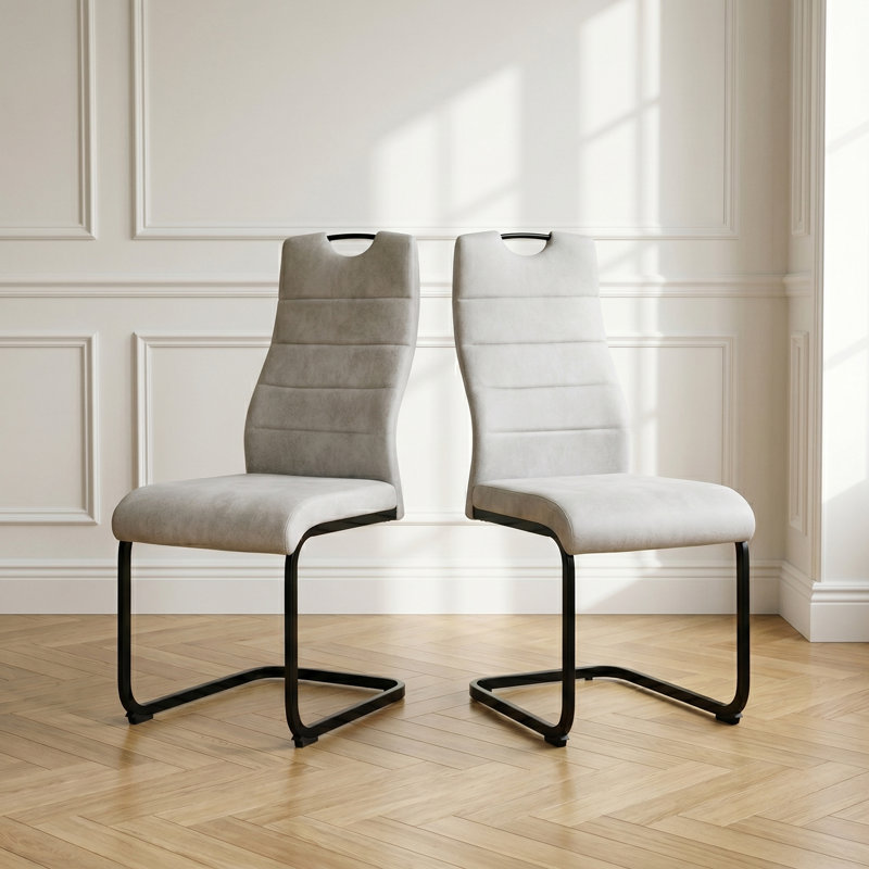 Cantilever Chair in Grey, 2
