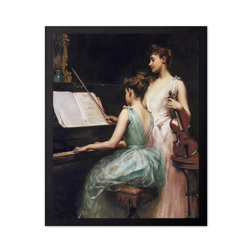 The Sonata, Black Framed, Poster, 11"H x 14"W