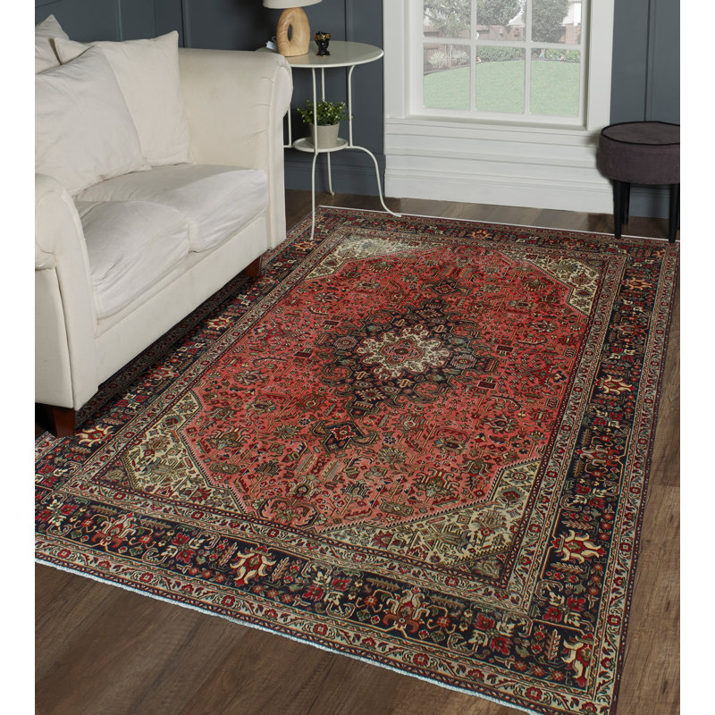 Jamariae One-of-a-Kind 6'6" X 9'6" 1980s Wool Area Rug in