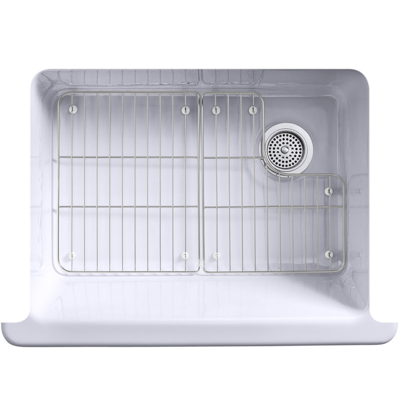 Whitehaven 30" L x 22" W Farmhouse Kitchen Sink, Gray Lavender