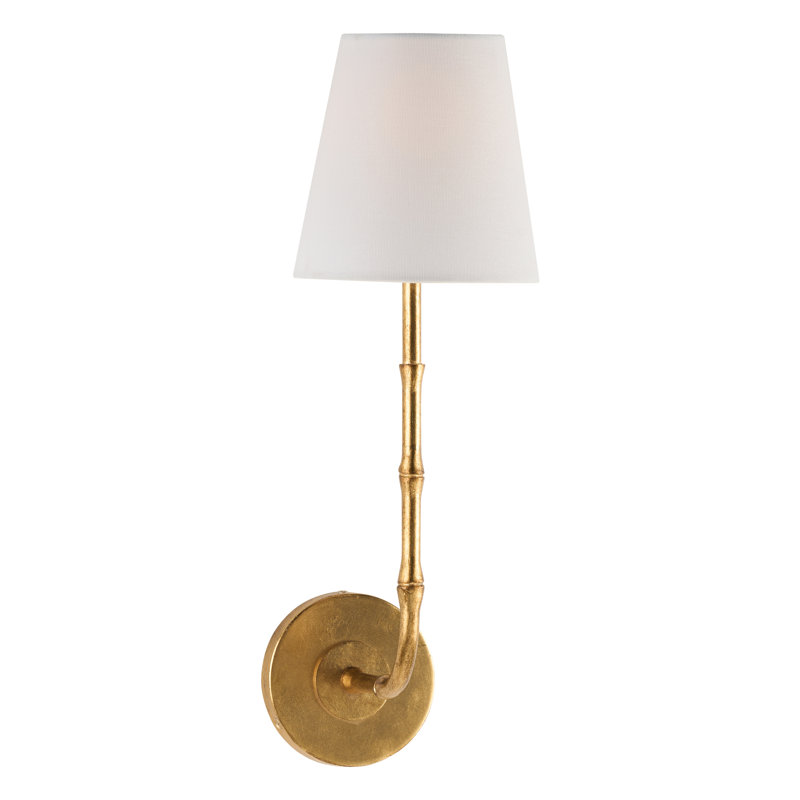 Artois Wall Sconce-White, Off White, Antique Gold