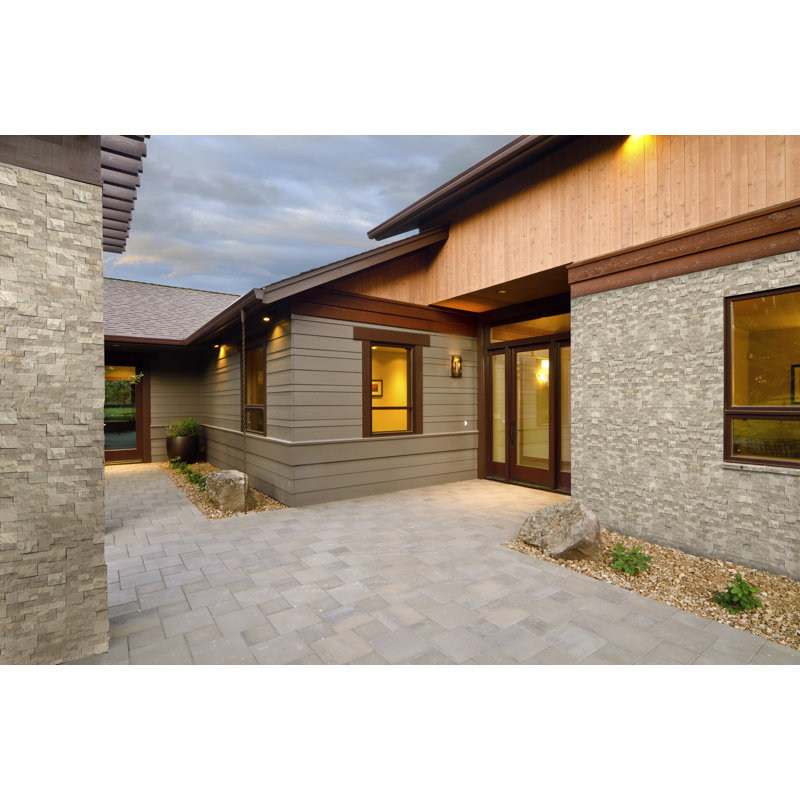Stonecrest 6 in. x 24 in. Split Face Natural Stone Ledger Panel Wall Tile, Casella Cream