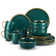 Colour 16 Piece Handmade Ceramic Dinnerware Set - Service for 4