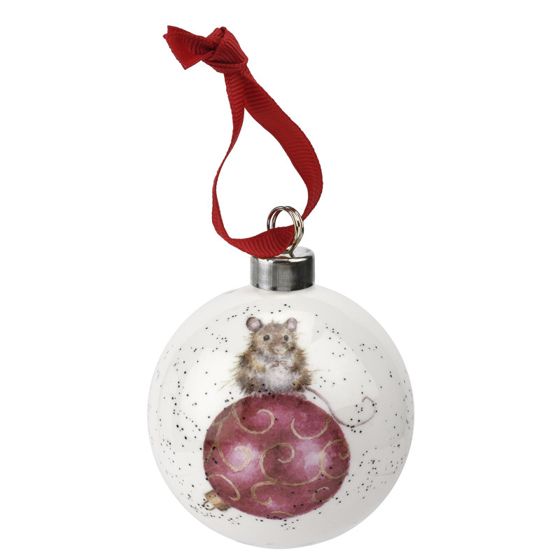 Classic Wrendale Designs, Not a Creature was Stirring Bauble