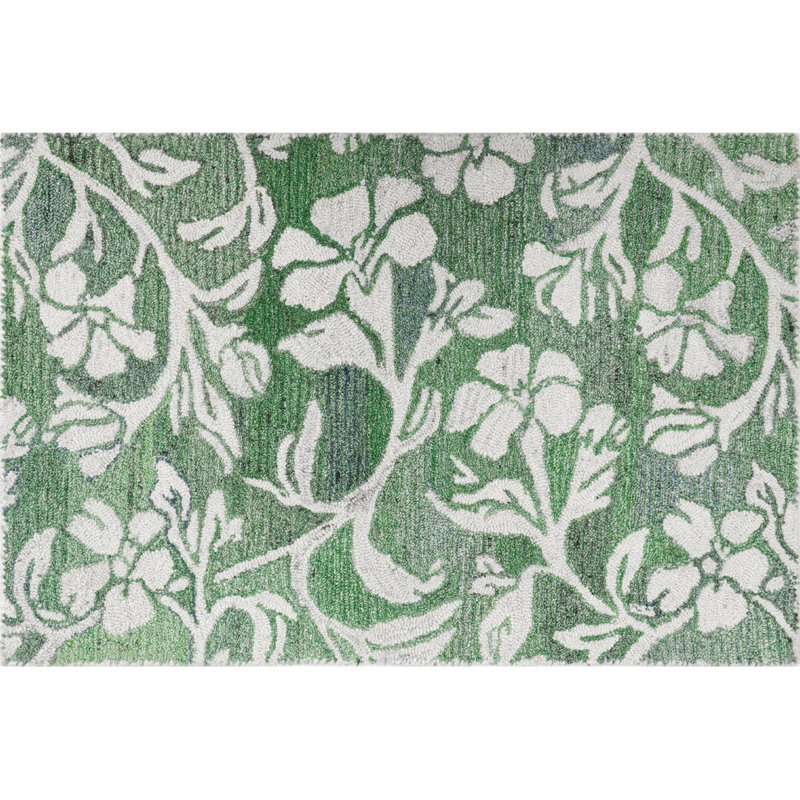Camellia Hand Tufted Indoor/Outdoor Rug, Rectangle 2' x 3'