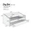 Mobilier de chambre à coucher 1pc avec lit gigogne et capitonnage