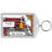 Personalized Name That Toon Fire Fighter - Male Rhinestone Bordered Key Chain-106949339