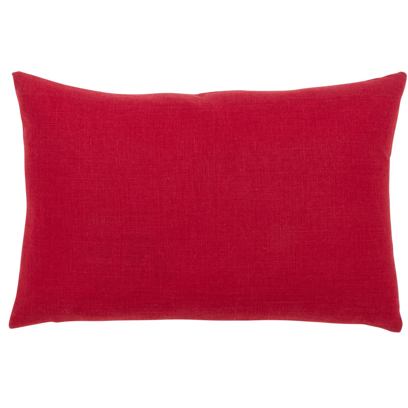 O Tannenbaum Collection Sequined Throw Pillow, Red, Feathers