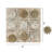 Modern Glam Floral Tic Tac Toe Set – Sculptural Stone Board Game for Home Accents