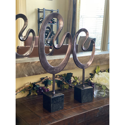 Andere 2 Piece Metal Sculpture Set