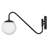 Granger Steel Plug-in Swing Arm Sconce-223422394