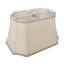 Abat-jour cloche en lin 10 po H-480412897