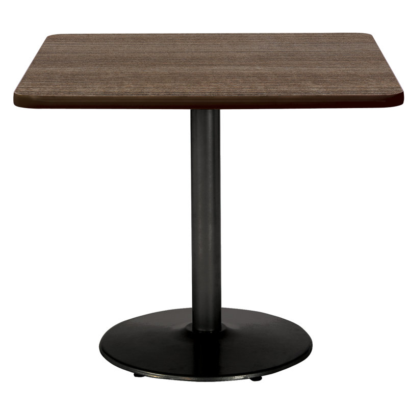 Dining room table Mode Breakroom, Teck studio, H 29 po x l 42 po x P 42 po, Noir