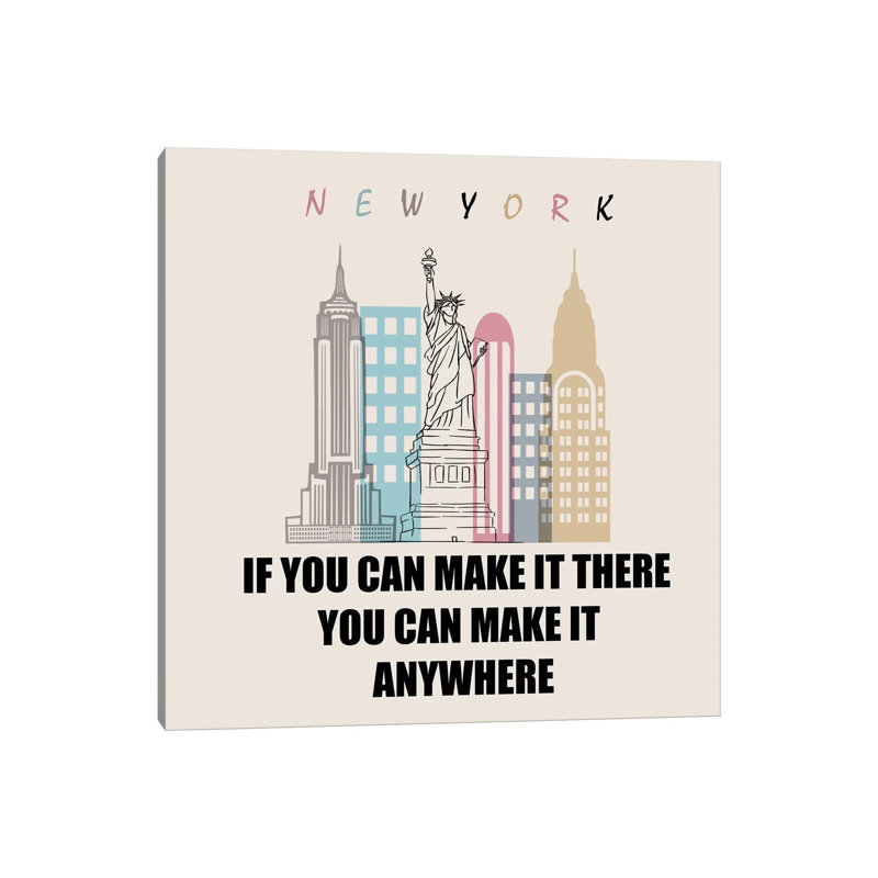 If You Can Make It There You Can Make It Anywhere, 93.98 cm H x 93.98 cm W x 3.175 cm D