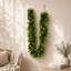 Guirlande 6 'en eucalyptus artificiel avec gypsophile jaune