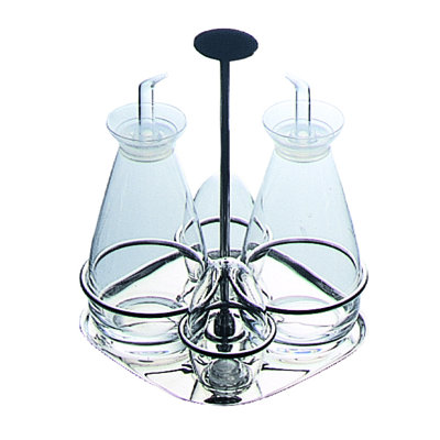 4 Pc. Cruet and Salt Cellar Set; Grand Hotel H: 8-1/4", 2 x 10-1/8 oz. + 2 x 2-3/4 oz.