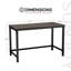 Bureau d'ordinateur Sunek 48 po Sunjoy