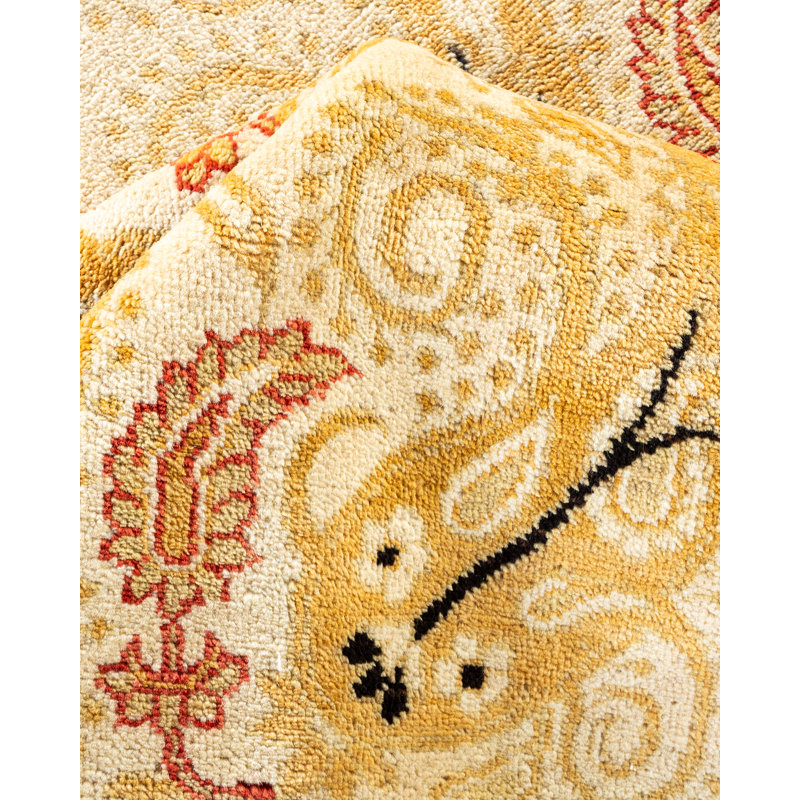 Saimah One-of-a-Kind 9' 2" X 12' 1" Hand Knotted Area Rug