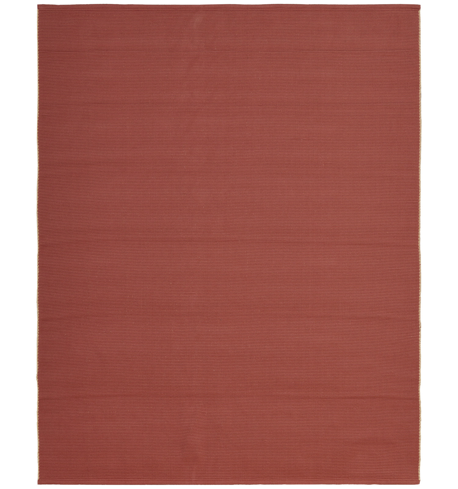 Castanon Red Tan Hand-Woven Rug, Rectangle 10' x 14'