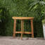 Table bistro pliante d'extérieur en bois d'acacia