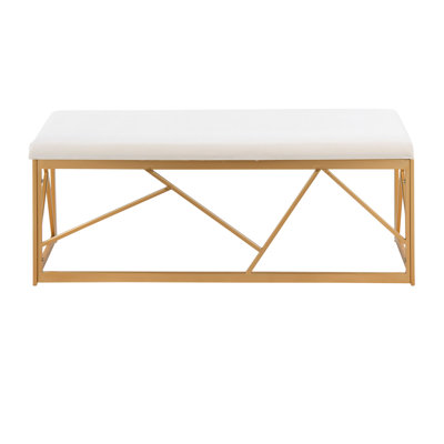 Lopez Velvet Upholstered Bench