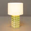 Lampe de table Zara Green Grid