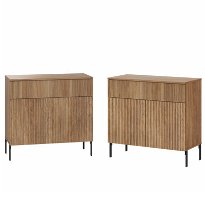 Ensemble de 2 tables de bout avec rangement Union Rustic 31,5 po