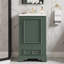 Meuble-lavabo moderne de 20 po avec lavabo en céramique - porte à fermeture en douceur, tablette ajustable en forme de U, support de tiroir et de porte à compartiments, structure en bois massif, conception compacte pour les petites salles de bain-1865413860