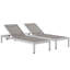 Shore 76" Long Reclining Chaise Lounge Set-38631750